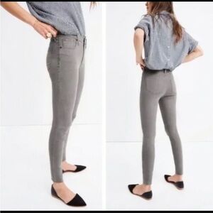 Madewell Garment-Dyed High Riser Skinny Pants